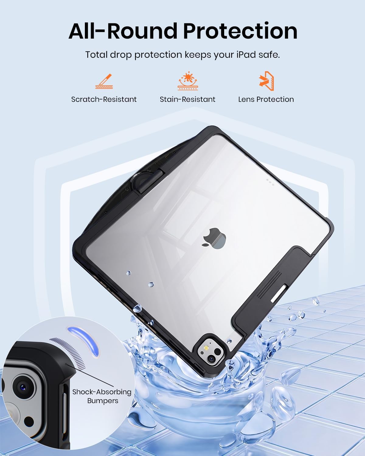Magic Rotatable Keyboard Case, Compatible with iPad/iPad Pro/Air/mini